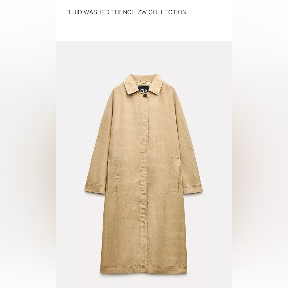 Zara Women's Beige Trench Coat